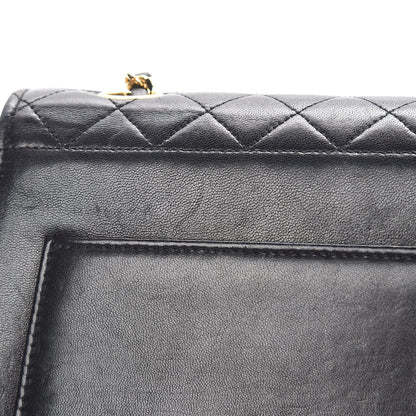 Chanel Lambskin Quilted Shoulder Flap Bag Black 18 of 34