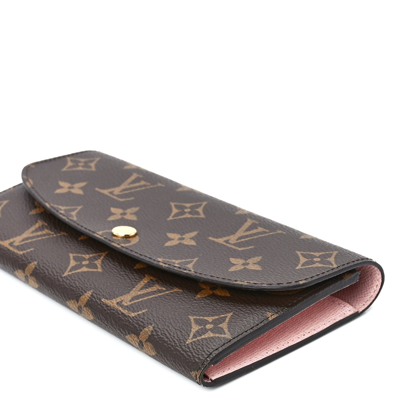 Monogram Emilie Wallet Rose Ballerine