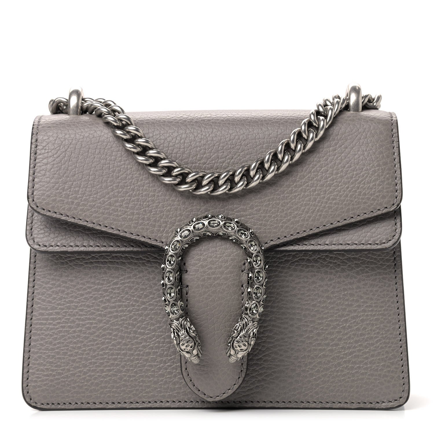Gucci Calfskin Mini Dionysus Shoulder Bag Dusty Grey 1 of 9