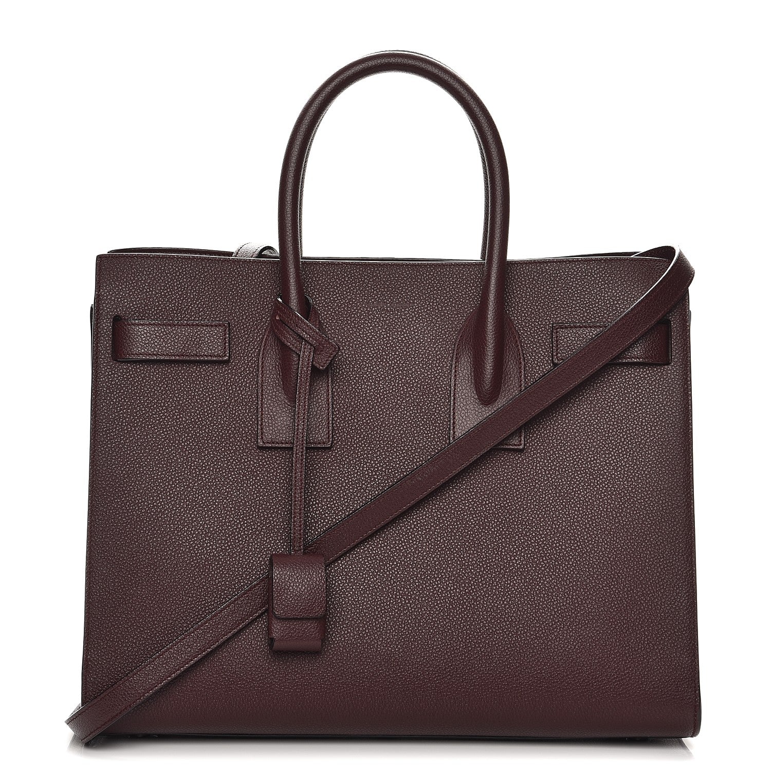 Saint Laurent Grained Calfskin Small Classic Sac De Jour Bordeaux 1 of 9