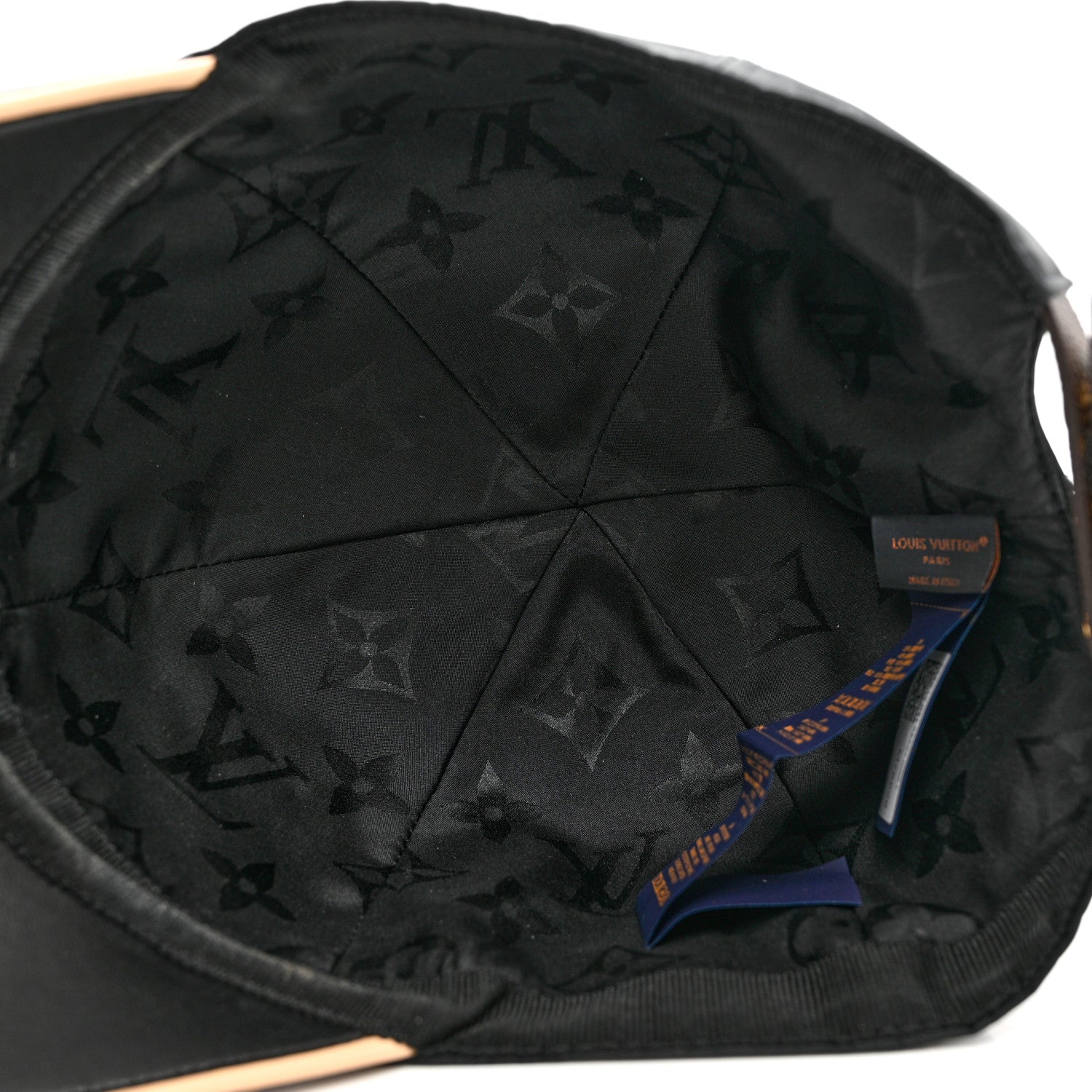 Louis Vuitton Polyester Silk Monogram LV Get Ready Cap L Black 6 of 8