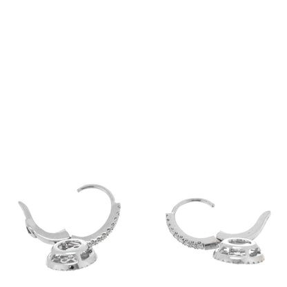 Roberto Coin 18K White Gold Diamond Drop Earrings 3 of 4