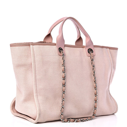 Chanel Canvas Medium Deauville Tote Pink 2 of 20