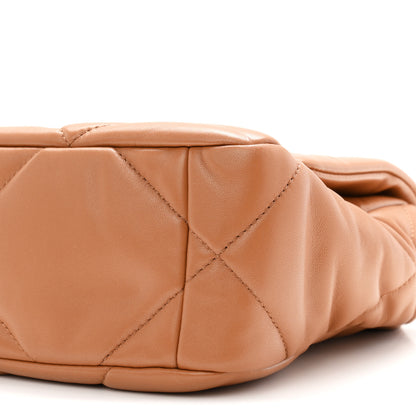 Chanel Lambskin Quilted Medium Chanel 19 Flap Brown 10 of 11