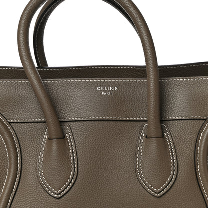 Celine Drummed Calfskin Mini Luggage Bag Souris 7 of 9