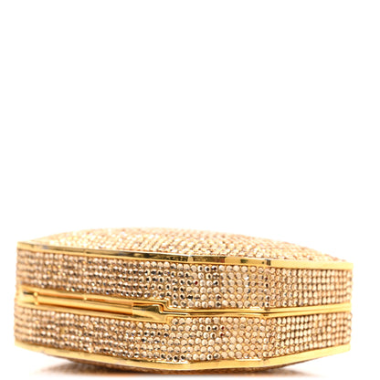 Judith Leiber Swarovski Crystal Clutch Gold 8 of 9