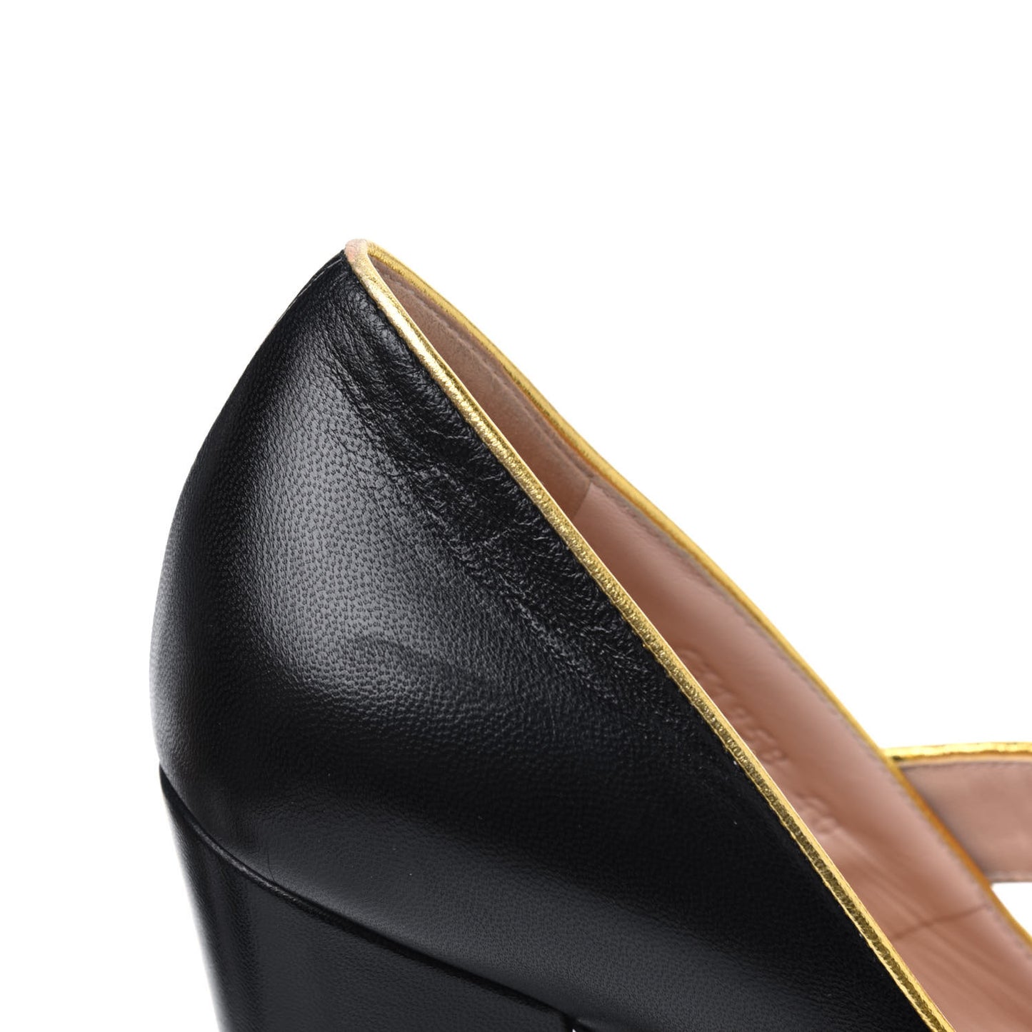 Calfskin Carly Mary Jane Web Pumps 40 Black