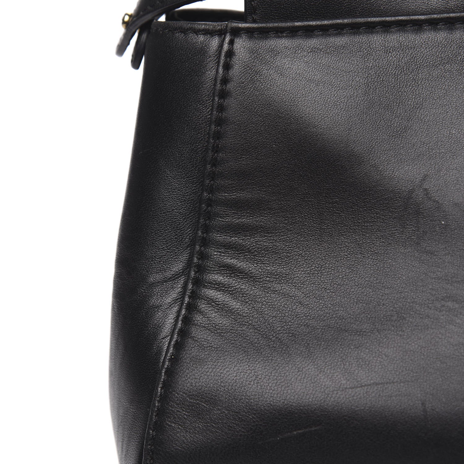Fendi Nappa Mini Peekaboo Iconic Satchel Black 11 of 14