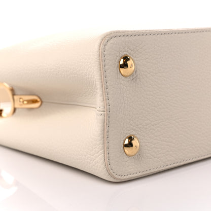 Louis Vuitton Taurillon Capucines MM Cream 7 of 8