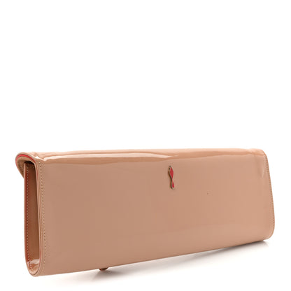 Christian Louboutin Patent So Kate Baguette Clutch Nude 3 of 13