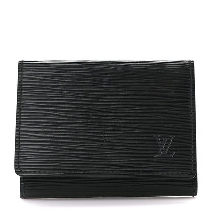 Louis Vuitton Epi Enveloppe Carte De Visite Black 1 of 11
