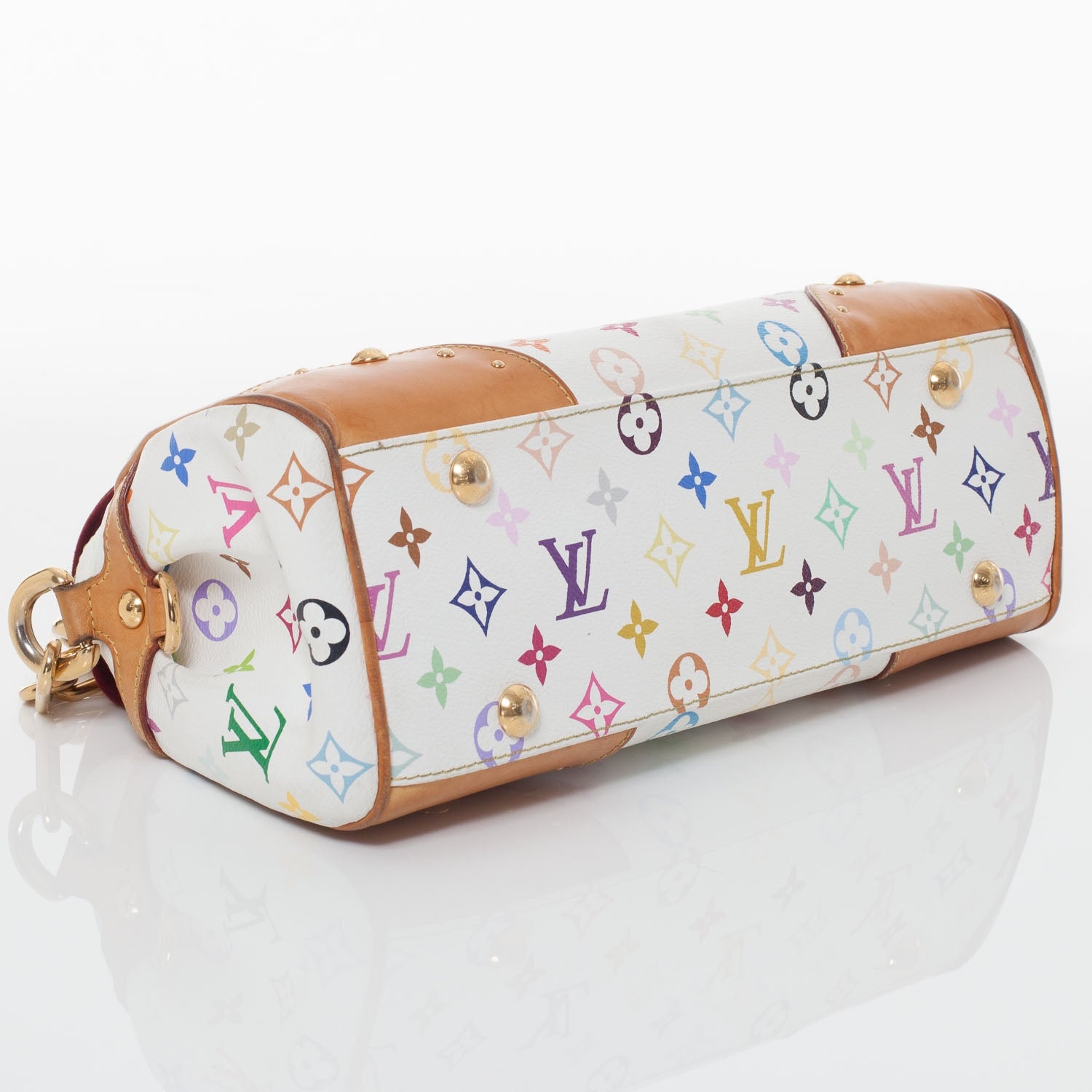 Louis Vuitton Monogram Multicolor Beverly MM White 5 of 9