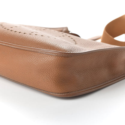 Hermes Taurillon Clemence Evelyne GM Gold 7 of 10