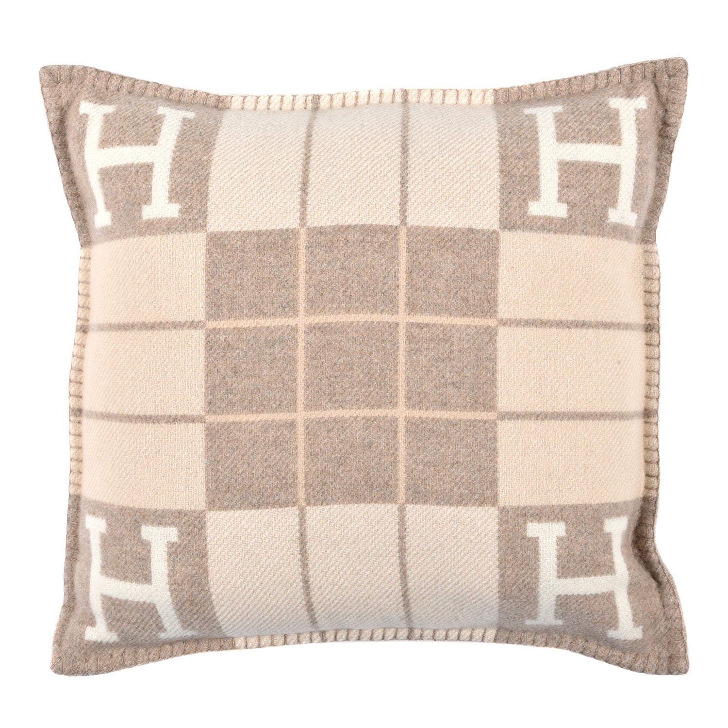 Hermes Wool Cashmere Avalon III Pillow PM Coco Camomille 1 of 3