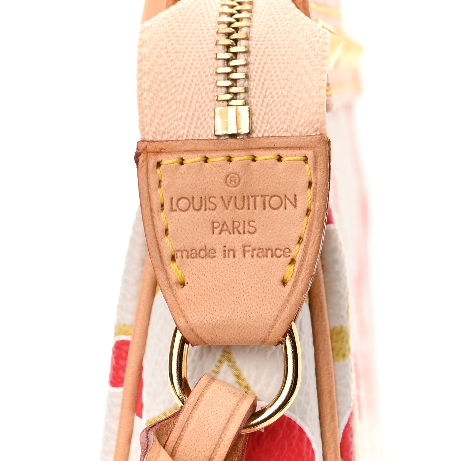 Louis Vuitton Monogram Cherry Blossom Pochette Accessories Red 6 of 10