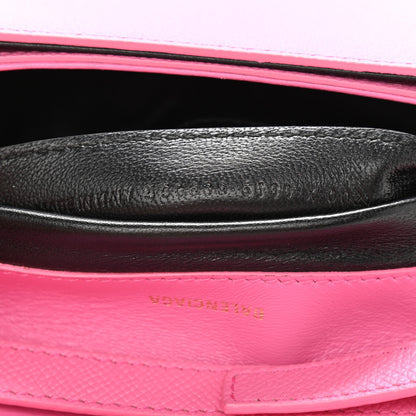 Balenciaga Signature Grained Calfskin Logo Print Ville Day Bag XS Rose Bubblegum Black 8 of 14