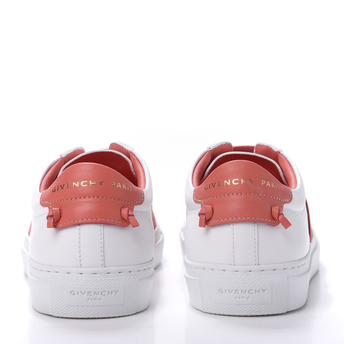 Calfskin Band Logo Womens Urban Street Sneakers 36 White Red