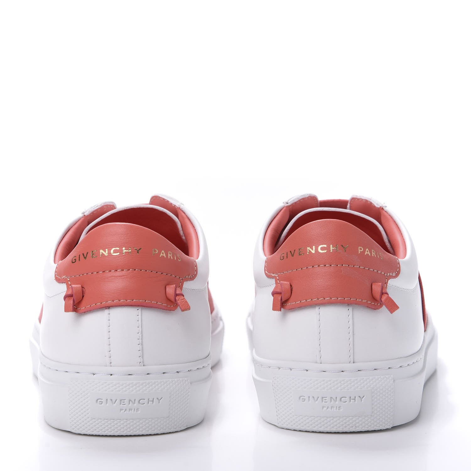 Givenchy Calfskin Band Logo Womens Urban Street Sneakers 36 White Red 5 of 11