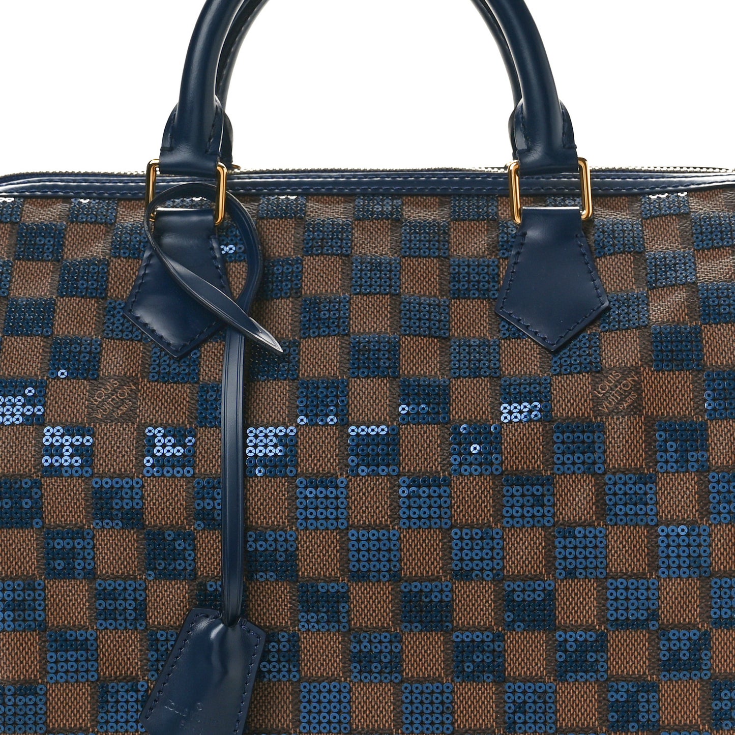 Damier Paillettes Speedy 30 Blue