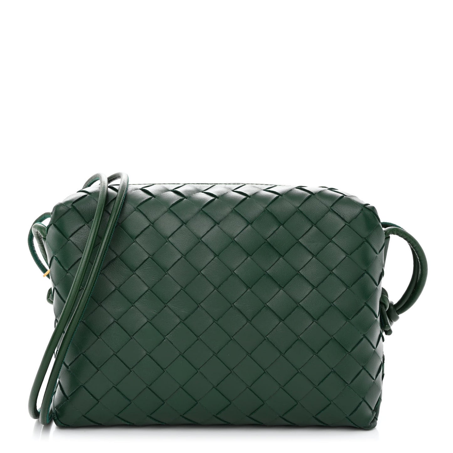 Nappa Intrecciato Small Loop Camera Bag Raintree