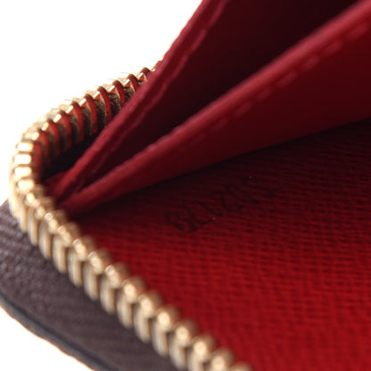 Louis Vuitton Damier Ebene Clemence Wallet Cherry 7 of 7