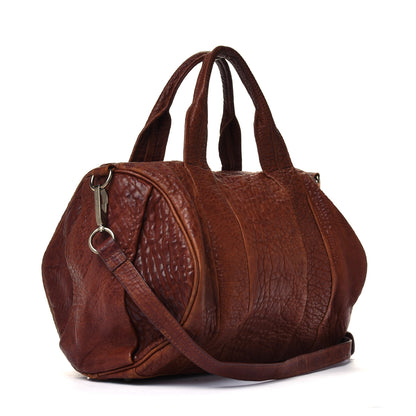 Alexander Wang Pebbled Lambskin Rocco Brown Gold Hardware 2 of 5