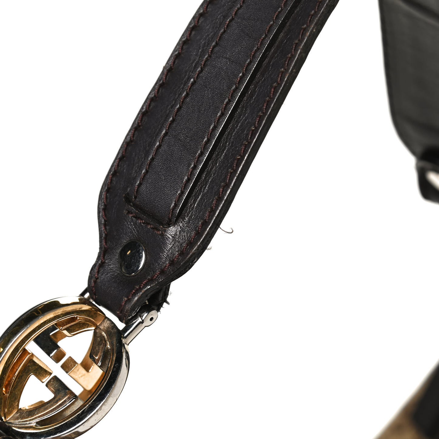 Monogram GG Twins Hobo Dark Brown