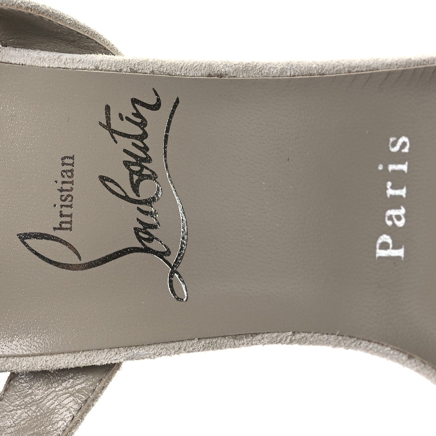 Veau Velours Umberta 100 Sandals 37 Grey