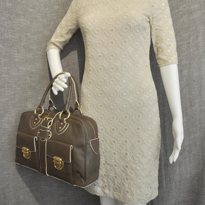 Marc Jacobs Leather Blake Satchel Mouse Brown 2 of 8