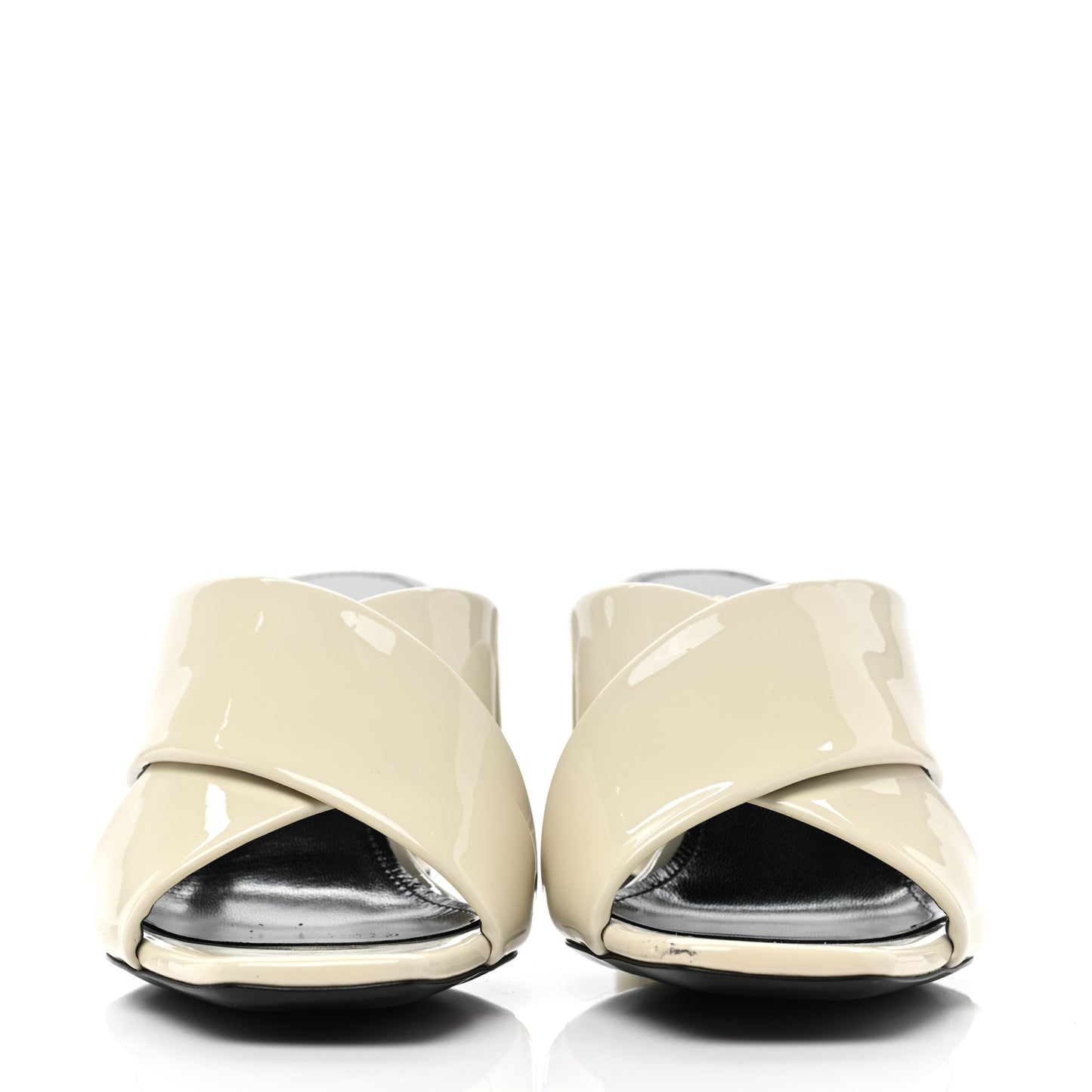 Patent LouLou 70 Mule Sandals 36.5 Neutro