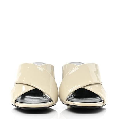 Saint Laurent Patent LouLou 70 Mule Sandals 36.5 Neutro 2 of 8