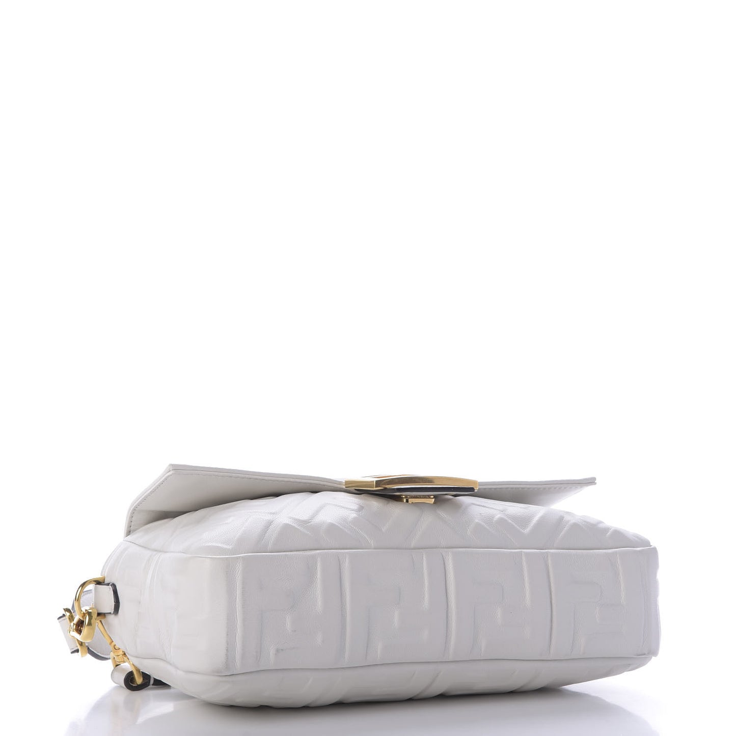 Nappa FF 1974 Embossed Baguette White