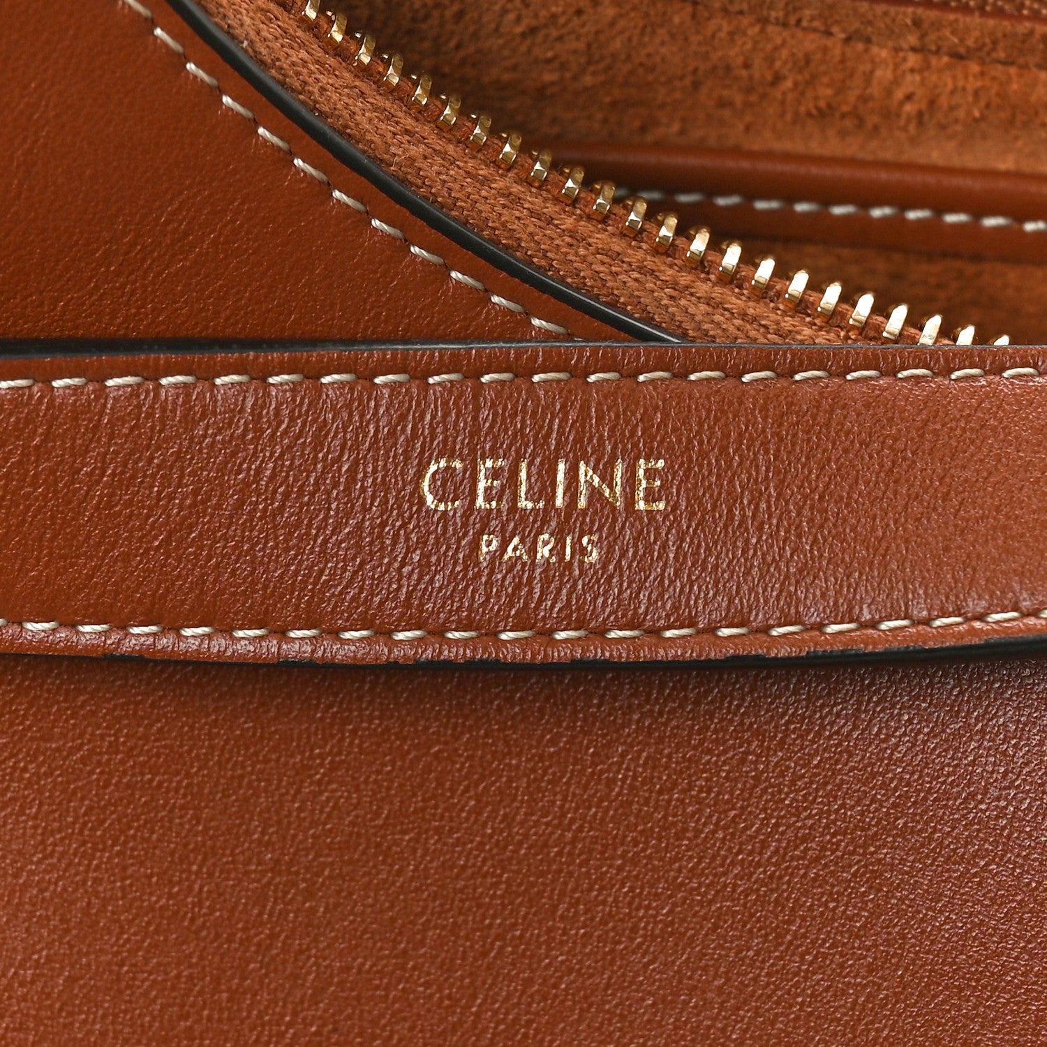 Celine Smooth Calfskin Medium Strap Ava Triomphe Shoulder Bag Tan 6 of 10