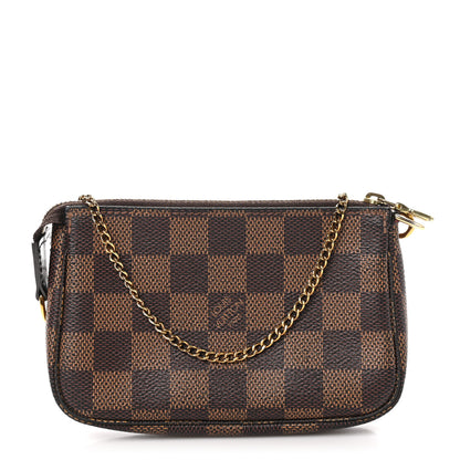 Louis Vuitton Damier Ebene Mini Pochette Accessories 1 of 10
