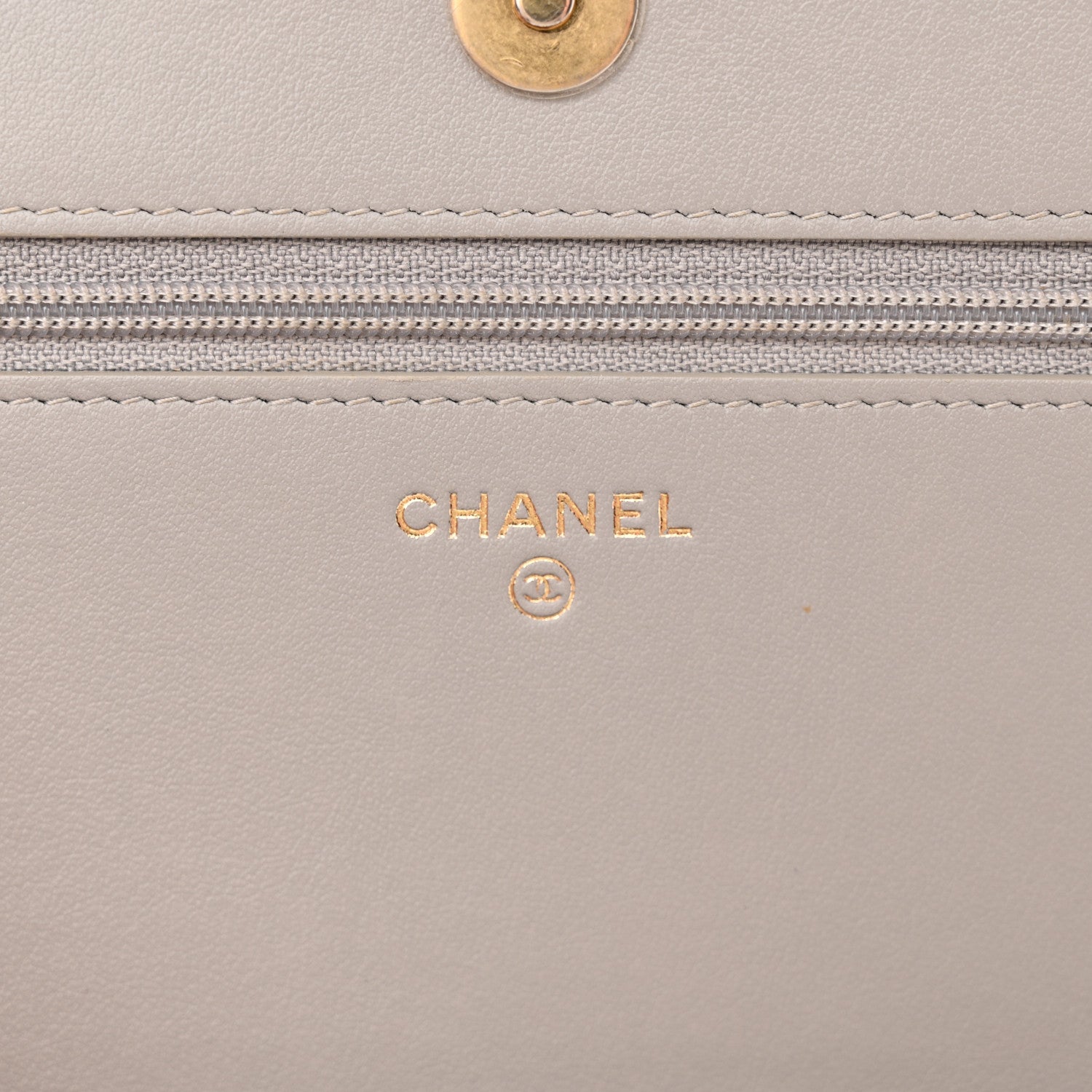 Chanel Caviar Quilted Boy Wallet On Chain WOC Grey 6 of 14