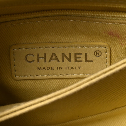 Chanel Caviar Quilted Incognito Extra Mini Coco Handle Flap Light Yellow 6 of 10