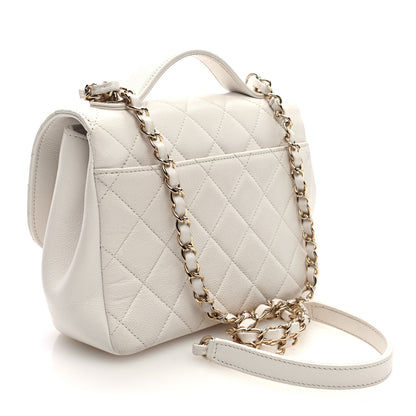 Chanel Caviar Quilted Medium Business Affinity Flap White 3 of 11