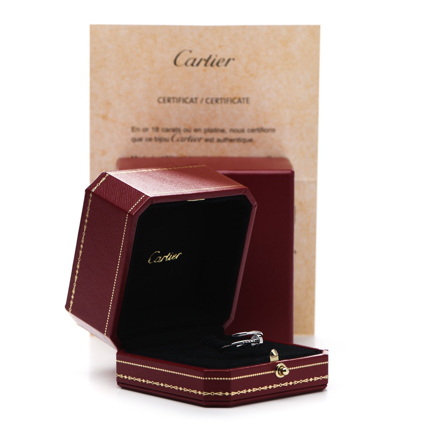 Cartier 18K White Gold Small Juste Un Clou Ring 53 6.25 6 of 6