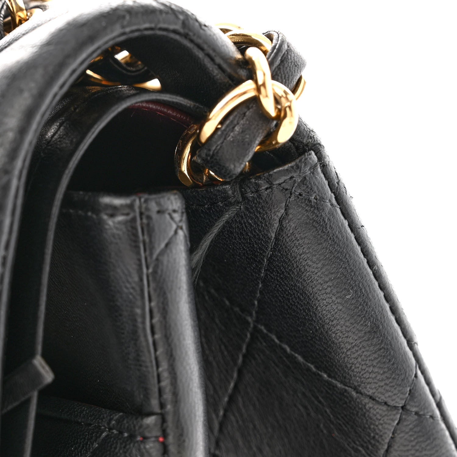 Chanel Lambskin Quilted Maxi Double Flap Black 14 of 15