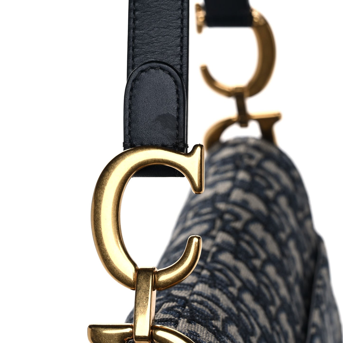 Oblique Saddle Bag Blue