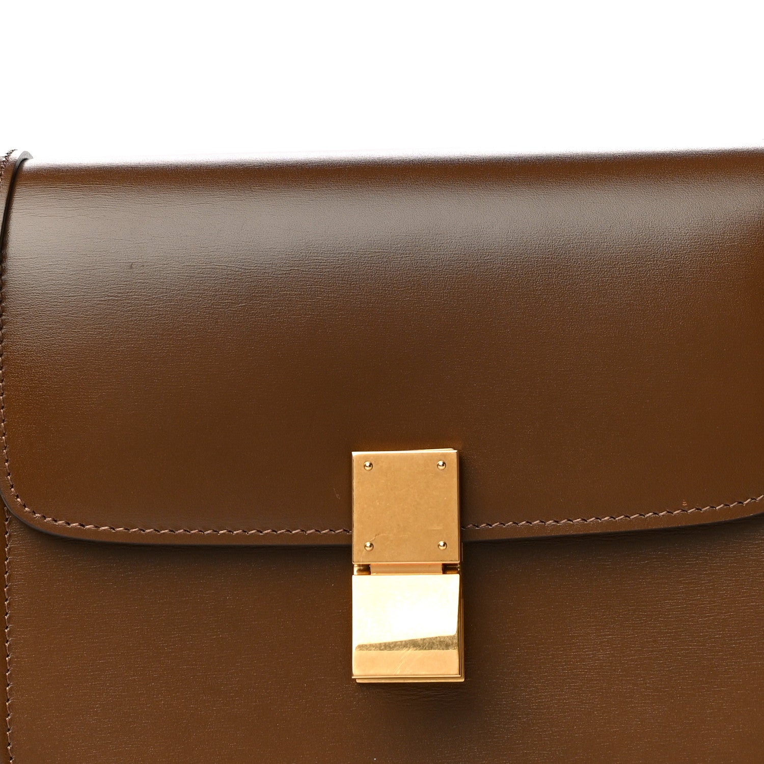 Celine Box Calfskin Teen Classic Box Flap Bag Camel 8 of 13