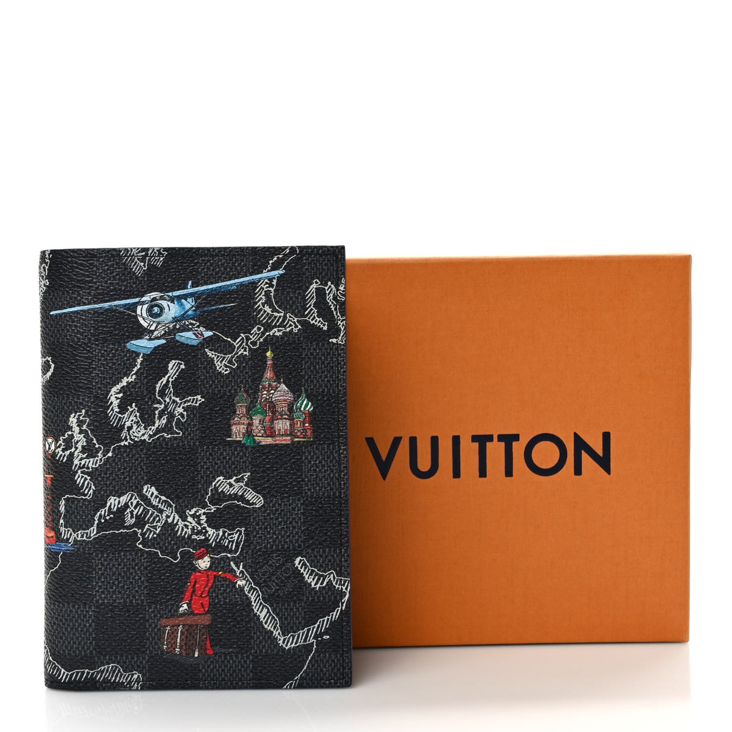 Damier Graphite Map Passport Cover