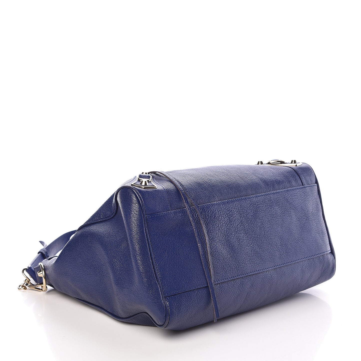 Chevre Gold Metallic Edge Hardware Velo Bleu Roi
