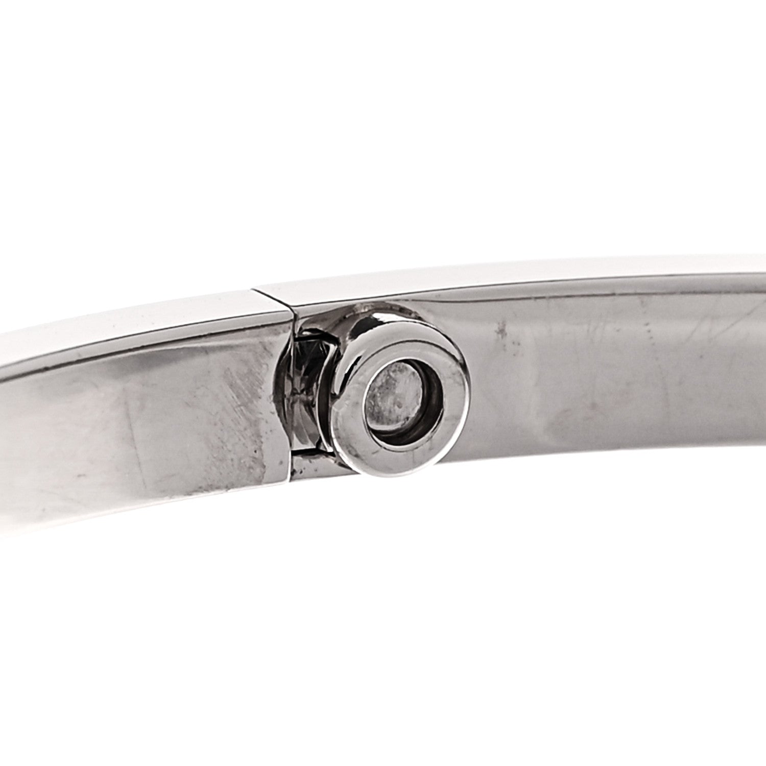 Cartier 18K White Gold Small LOVE Bracelet 18 6 of 8
