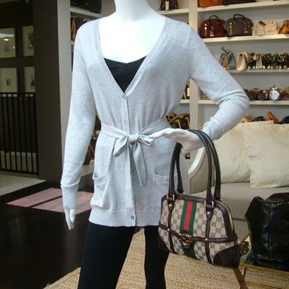 Gucci Monogram Signature Reins Tote 2 of 11