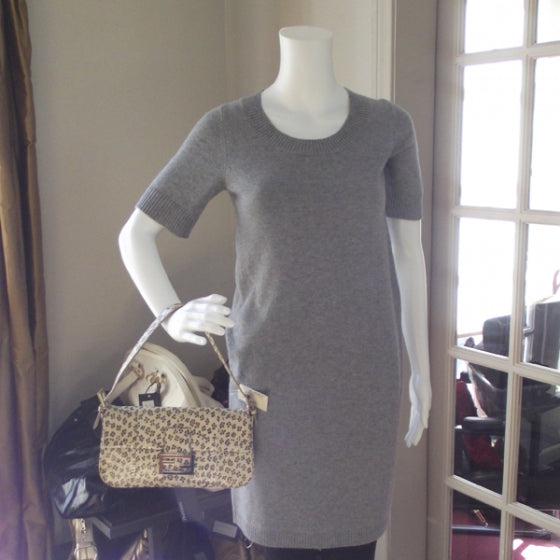 Fendi Snakeskin Leopard Print Baguette Beige 2 of 14