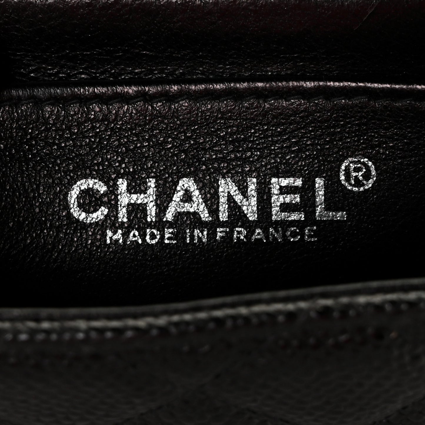Caviar Quilted Mini Square Flap Black
