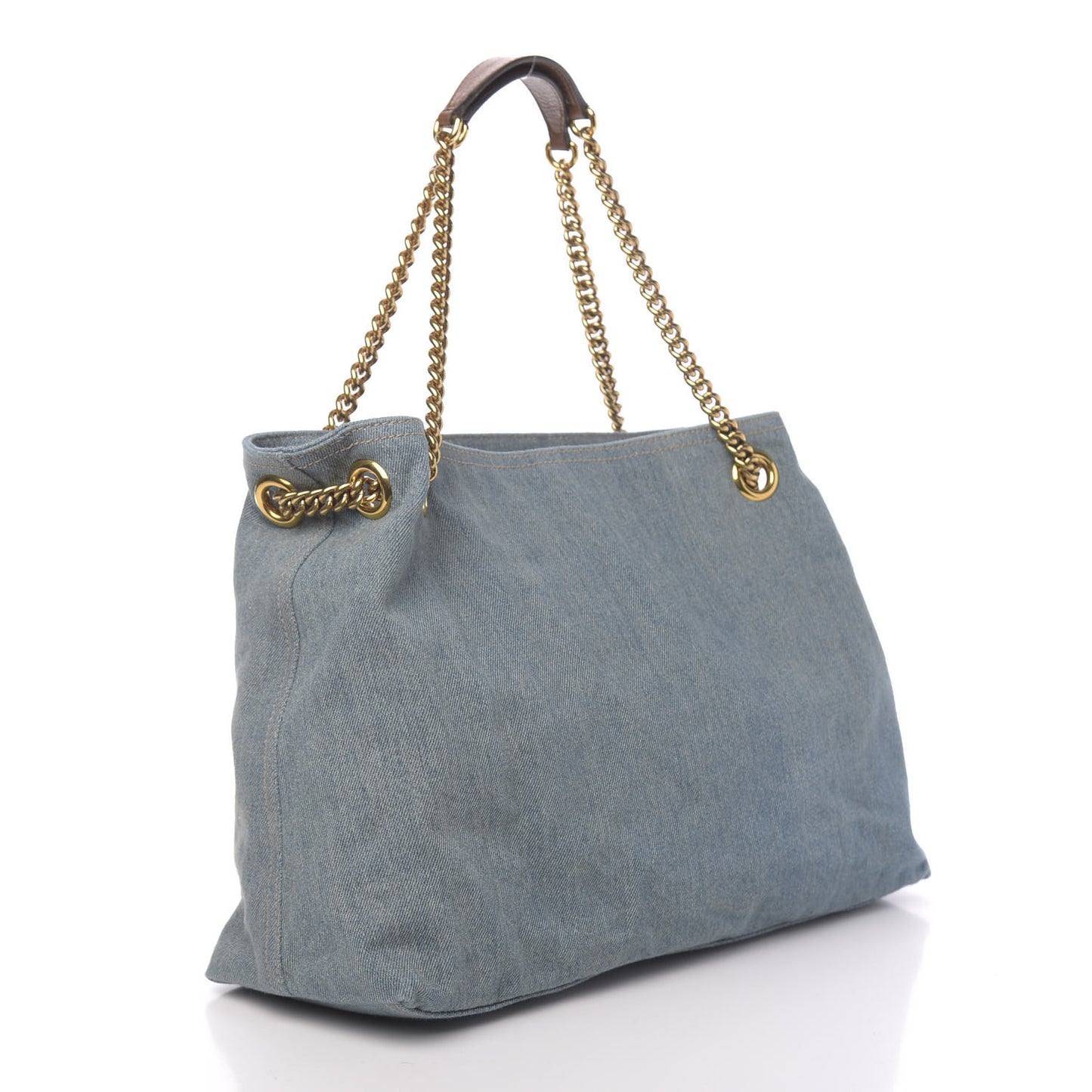Denim Medium Soho Chain Shoulder Bag Blue