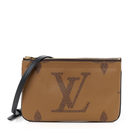 Louis Vuitton Reverse Monogram Giant Double Zip Pochette 1 of 12