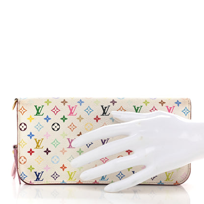 Louis Vuitton Monogram Multicolor Insolite Wallet White Litchi 2 of 10